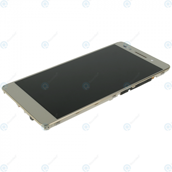 Huawei Honor 7 (PLK-L01) Display module frontcover+lcd+digitizer+battery gold 02350QTN_image-1