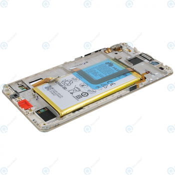 Huawei Honor 7 (PLK-L01) Display module frontcover+lcd+digitizer+battery gold 02350QTN_image-2
