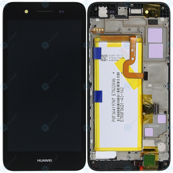 Huawei GR3 (TAG-L21) Display module frontcover+lcd+digitizer+battery grey 02350PLB