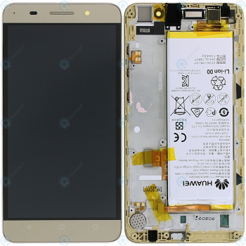 Huawei Honor 4X (CherryPlus-L11) Display module frontcover+lcd+digitizer+battery gold 02350HKW