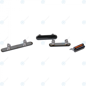 Side key set 4pcs black for iPhone X_image-1