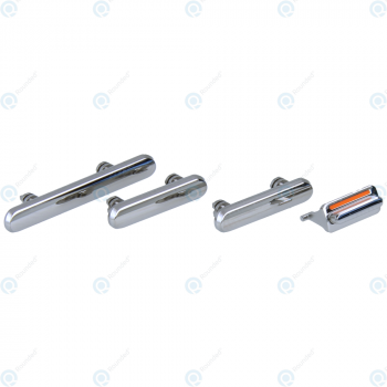Side key set 4pcs silver for iPhone X