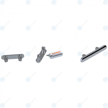 Side key set 4pcs silver for iPhone X_image-1