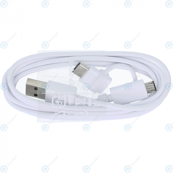 Samsung USB combo cable microUSB/microUSB type-C white EP-DG930DWE