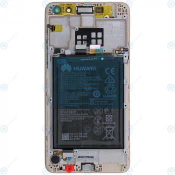 Huawei Y5 2017 (MYA-L22) Display module frontcover+lcd+digitizer+battery gold 02351KUK_image-2