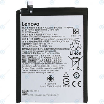 Lenovo K6 Note Battery BL270 4000mAh