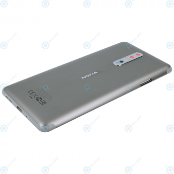 Nokia 8 Battery cover silver grey 20NB1SW0014_image-2