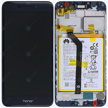 Huawei Honor 6C Pro (JMM-L22) Display module frontcover+lcd+digitizer+battery blue 02351NRT