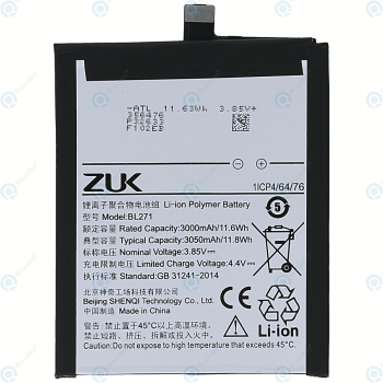 Lenovo ZUK Edge Battery BL271 3050mAh_image-1