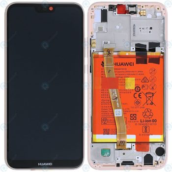 Huawei P20 Lite (ANE-L21) Display module frontcover+lcd+digitizer+battery sakura pink 02351VUW