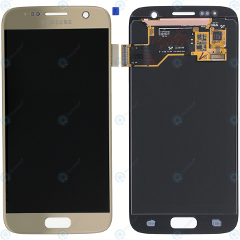 Samsung Galaxy S7 (SM-G930F) Display module LCD + Digitizer gold GH97-18523C_image-2