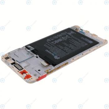 Huawei Y7 (TRT-L21) Display module frontcover+lcd+digitizer+battery gold 02351GEQ_image-7