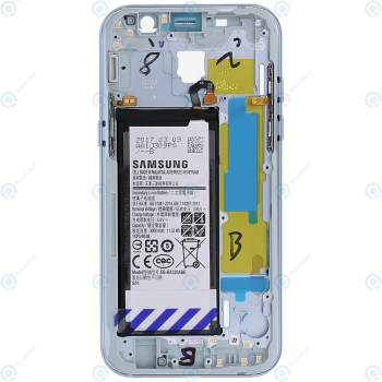 Samsung Galaxy A5 2017 (SM-A520F) Middle cover + Battery blue GH82-13664C