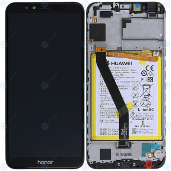 Huawei Honor 7A Display module frontcover+lcd+digitizer+battery black 02351WDU