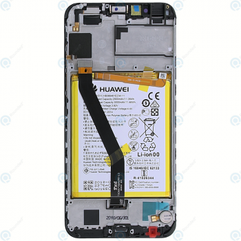 Huawei Honor 7A Display module frontcover+lcd+digitizer+battery black 02351WDU_image-6