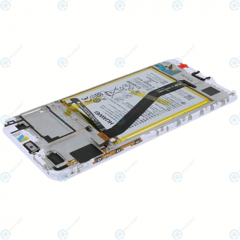 Huawei Honor 7A Display module frontcover+lcd+digitizer+battery white 02351WER_image-4