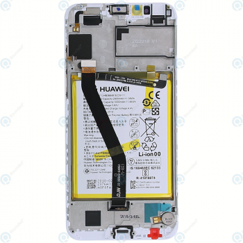 Huawei Honor 7A Display module frontcover+lcd+digitizer+battery white 02351WER_image-6