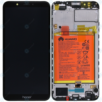 Huawei Honor 7C Display module frontcover+lcd+digitizer+battery black 02351USW