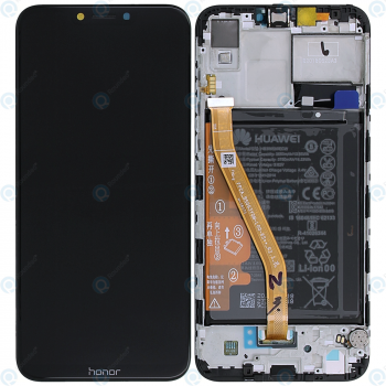 Huawei Honor Play Display module frontcover+lcd+digitizer+battery midnight black 02351YXV