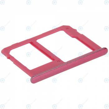 Samsung Galaxy J4+ (SM-J415F), Galaxy J6+ (SM-J610F) Sim tray + MicroSD tray red GH64-07065B_image-2