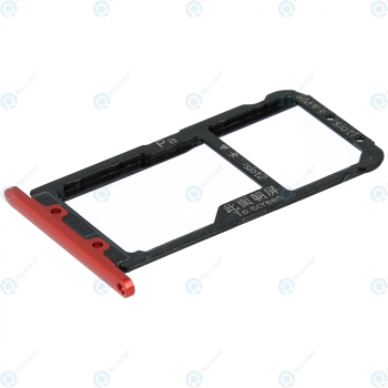 Huawei Nova 3 (PAR-LX1, PAR-LX9) Sim tray + MicroSD tray red