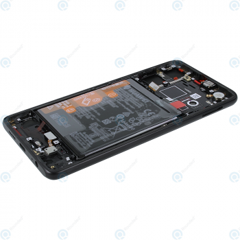 Huawei P30 (ELE-L09 ELE-L29) Display module frontcover+lcd+digitizer+battery black 02352NLL_image-3