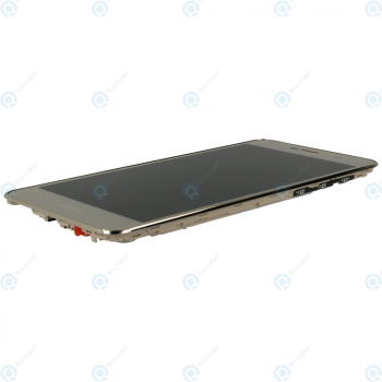Huawei Y6 2017 (MYA-L11) Display module frontcover+lcd+digitizer+battery gold 02351DMF_image-1