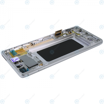 Samsung Galaxy S10 Plus (SM-975F) Display unit complete prism white GH82-18849B_image-3