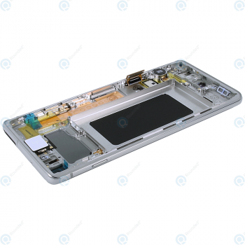 Samsung Galaxy S10 (SM-G973F) Display unit complete prism white GH82-18850B_image-4