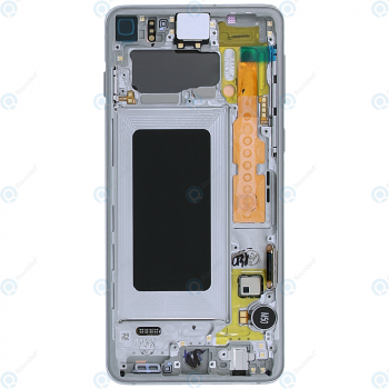 Samsung Galaxy S10 (SM-G973F) Display unit complete prism white GH82-18850B_image-6
