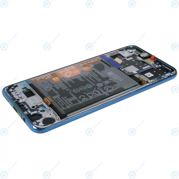 Huawei P30 Lite (MAR-L21) Display module frontcover+lcd+digitizer+battery peacock blue 02352RQA_image-3