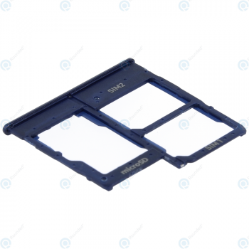 Samsung Galaxy A20e (SM-A202F) Sim tray + MicroSD card tray blue GH98-44377C_image-1