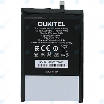 Oukitel K6000 Plus Battery 1ICP6/67/97 6080mah