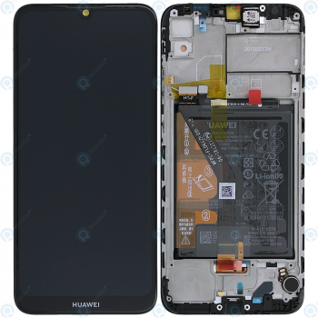 Huawei Y6 2019 (MRD-LX1) Display module frontcover+lcd+digitizer+battery midnight black 02352LVM