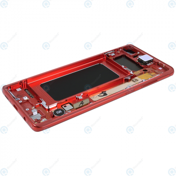 Samsung Galaxy S10 Plus (SM-G975F) Display unit complete cardinal red GH82-18849H_image-3