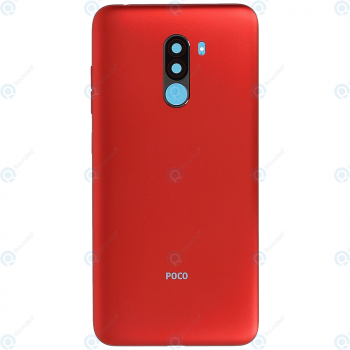 Xiaomi Pocophone F1 Battery cover with camera lens rosso red