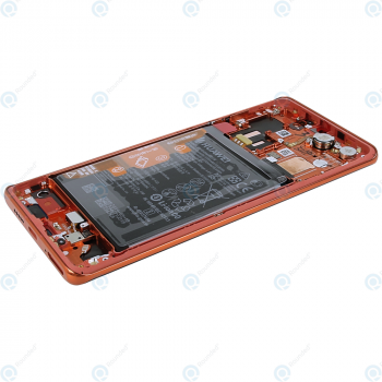 Huawei P30 Pro (VOG-L09 VOG-L29) Display module frontcover+lcd+digitizer+battery amber sunrise 02352PGK_image-3