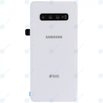 Samsung Galaxy S10 Plus Duos (SM-G975F/DS) Battery cover ceramic white GH82-18869B