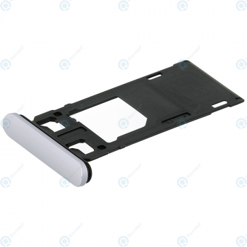 Sony Xperia 1 (J8110) Sim tray + MicroSD tray white 1319-0238_image-1