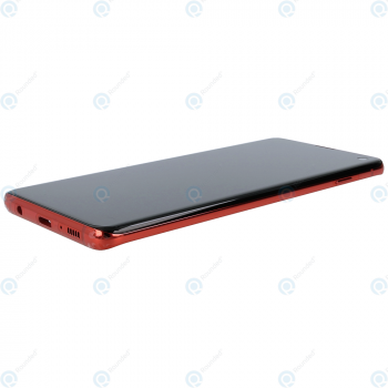 Samsung Galaxy S10 (SM-G973F) Display unit complete cardinal red GH82-18850H_image-1