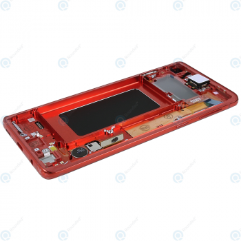 Samsung Galaxy S10 (SM-G973F) Display unit complete cardinal red GH82-18850H_image-3