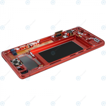 Samsung Galaxy S10 (SM-G973F) Display unit complete cardinal red GH82-18850H_image-4