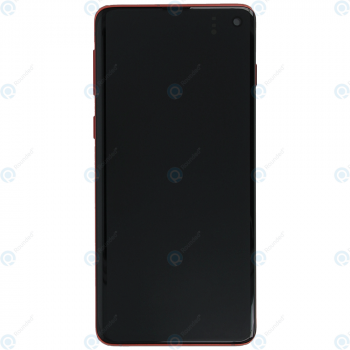 Samsung Galaxy S10 (SM-G973F) Display unit complete cardinal red GH82-18850H_image-5
