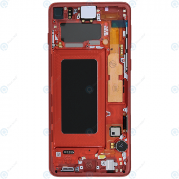 Samsung Galaxy S10 (SM-G973F) Display unit complete cardinal red GH82-18850H_image-6