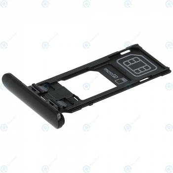 Sony Xperia 5 (J8210) Battery cover + MicroSD tray black 1319-9376