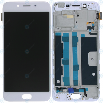 Oppo R9s Display module frontcover+lcd+digitizer white