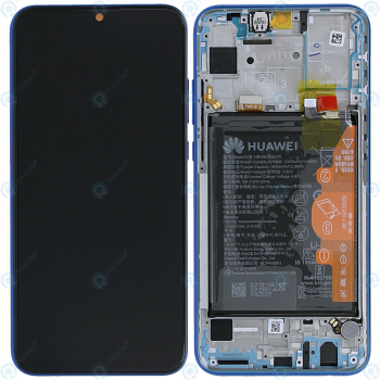 Huawei Honor 20 Lite (HRY-LX1T) Display module frontcover+lcd+digitizer+battery phantom blue 02352QMV