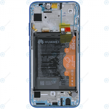 Huawei Honor 20 Lite (HRY-LX1T) Display module frontcover+lcd+digitizer+battery phantom blue 02352QMV_image-6