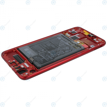 Huawei Honor 8X (JSN-L21) Display module frontcover+lcd+digitizer+battery red 02352EEL_image-3