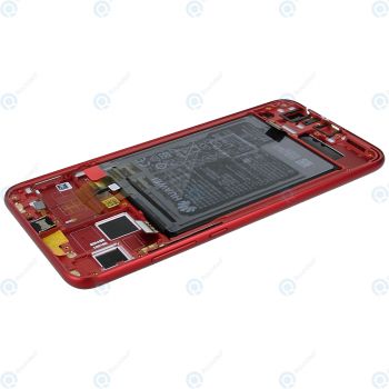 Huawei Honor 8X (JSN-L21) Display module frontcover+lcd+digitizer+battery red 02352EEL_image-4